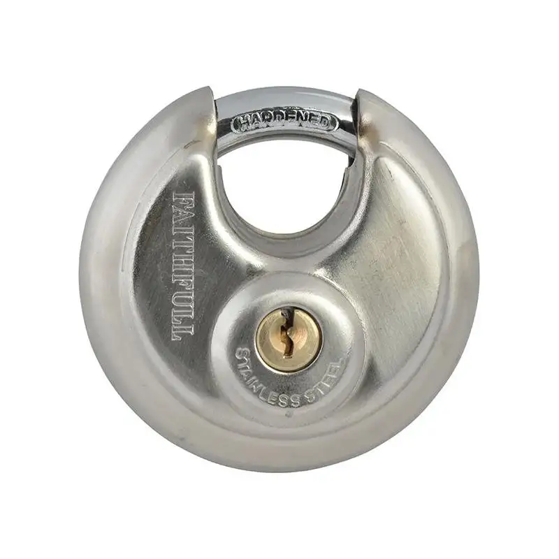 Faithfull Stainless Steel Discus Padlock 70mm