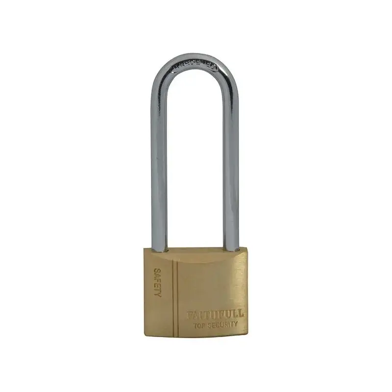 Faithfull Brass Padlock 40mm Long Shackle 3 Keys