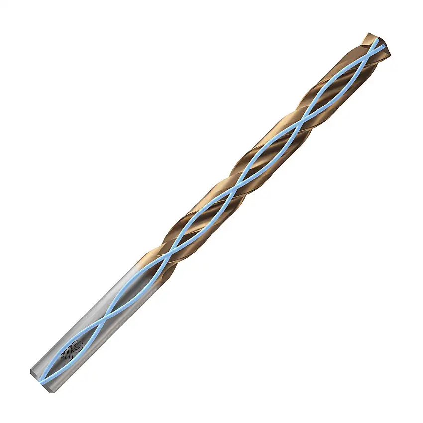 10.4mm Z-Coated Carbide 5xD Jobber Through Coolant Dream Drill Pro - DGN508 Series (YG-1)
