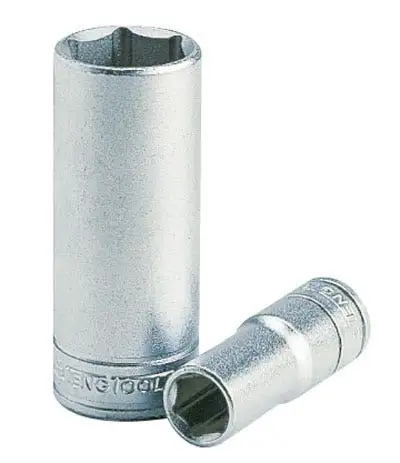 Facom 1/2in x 16mm 12-Point Hex Long-Reach Socket