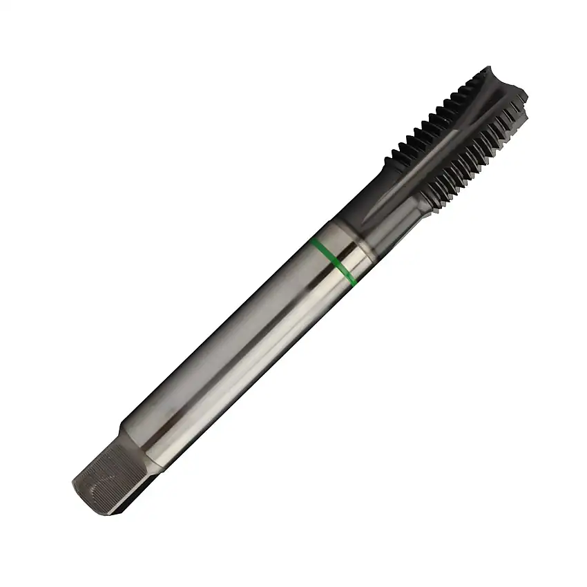 M9 x 1.25 Metric Coarse HSSE 3% Vanadium Cobalt Hardslick Coated Spiral Point INOX Machine Tap (6HX Tolerance) for Stainless Steel - TCH23 Series (YG-1)