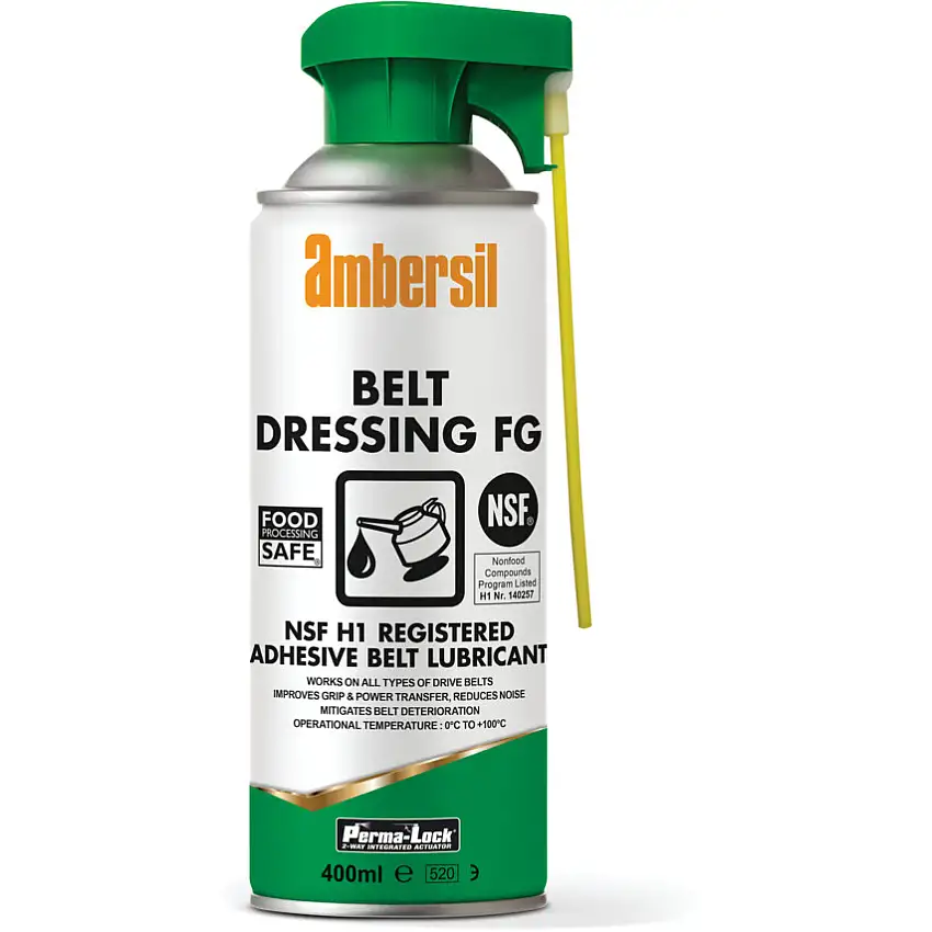 ambersil Belt Dressing FG, Belt Lubricant, Food Safe, 400ml, Bottle