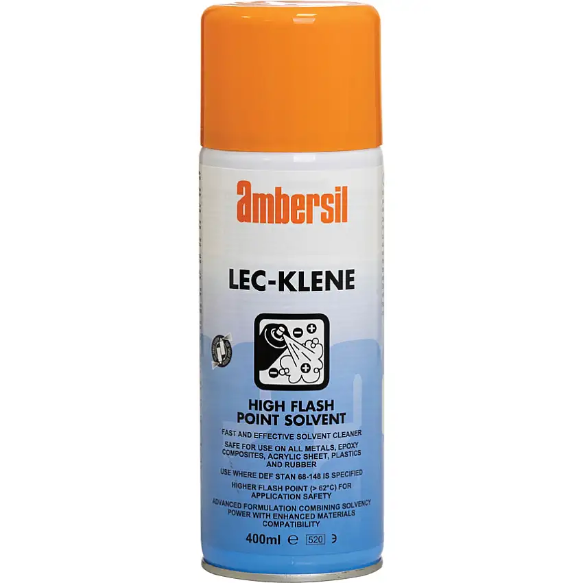 ambersil Lec-Klene, High Flash Point Degreaser, Solvent Based, Aerosol, 400ml