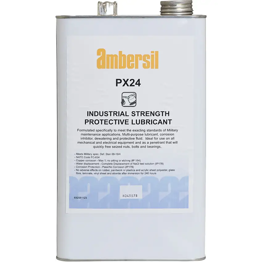ambersil PX-24, Multi-Purpose Lubricant, 5ltr, Tin
