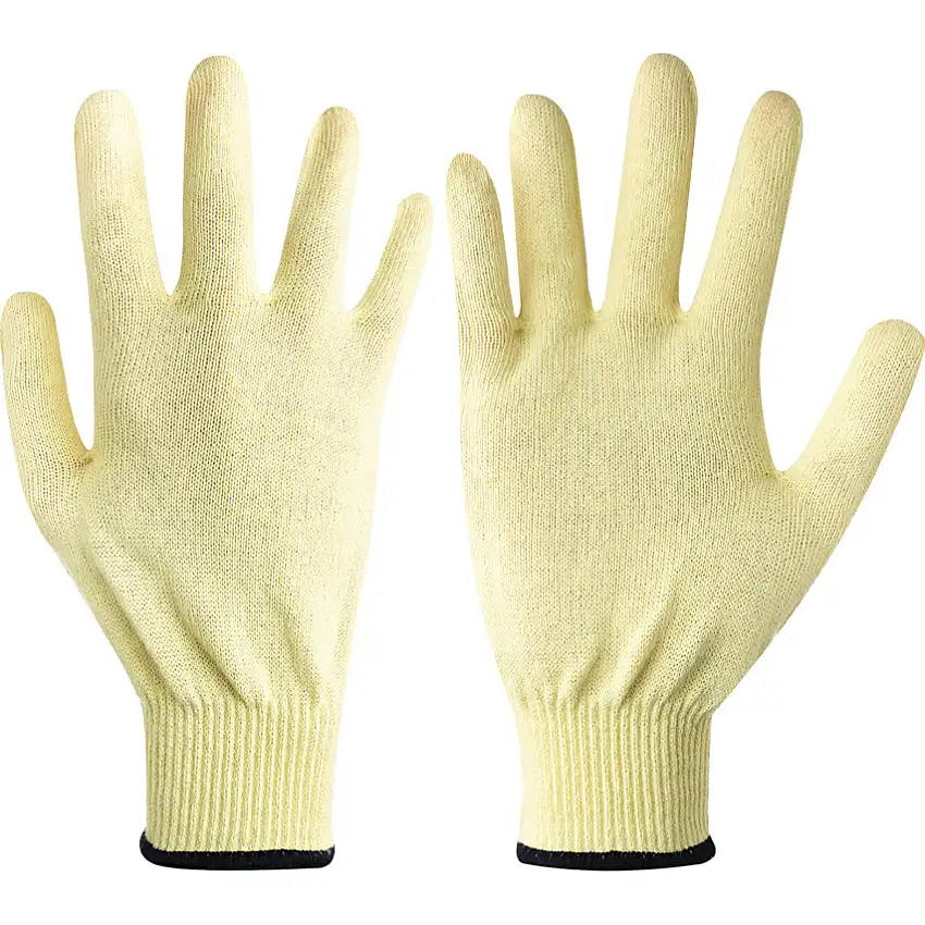 Ansell HyFlex® 70-205, Cut Resistant Gloves, Yellow, Uncoated, Cut B, Size 9