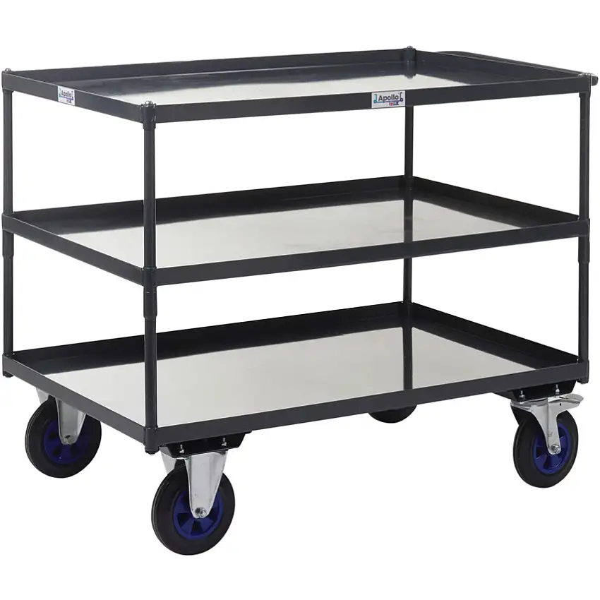 Apollo TABLE TOP SHELF TRUCKS - 3 SHELF - STEEL - 1200 X 800