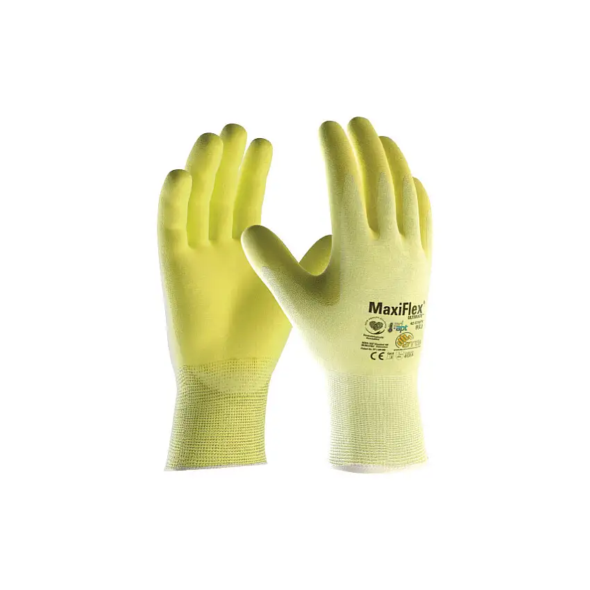 Atg 42-874FY MAXIFLEX ULTIMATE NITRILE GLOVES YELLOW (S-6/XS)