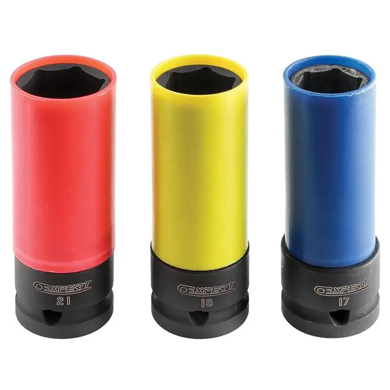 Expert 1/2in Drive Deep Impact Socket Set, 3 Piece