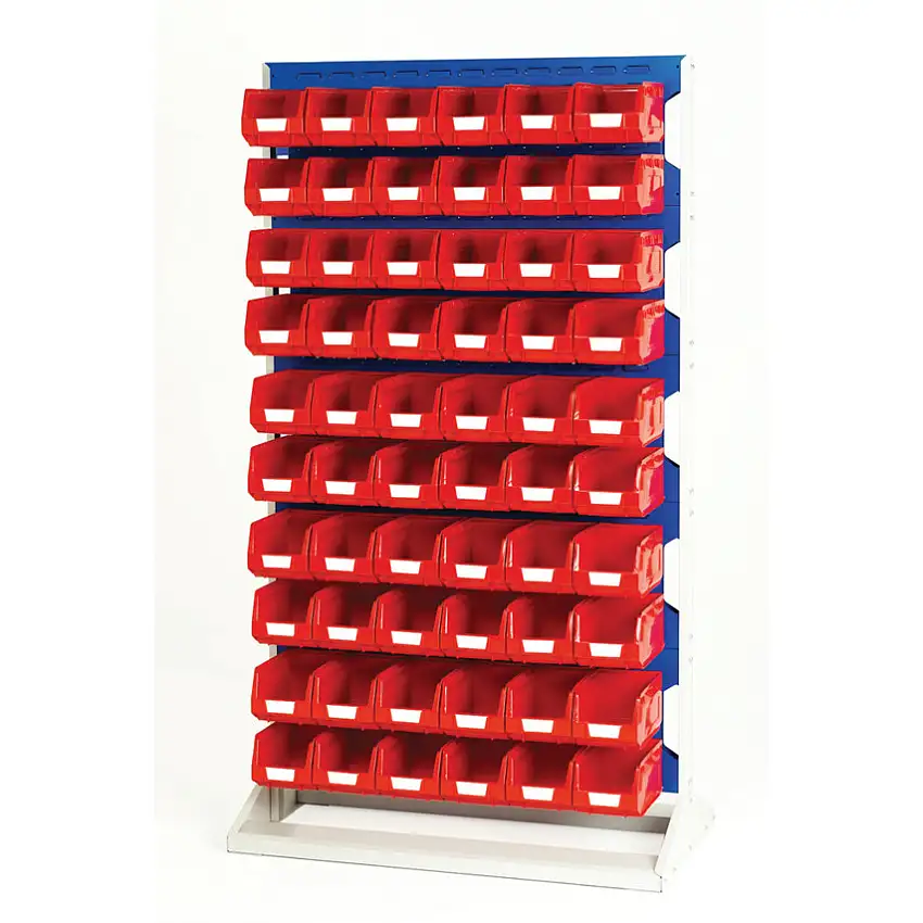 bott Louvred Panel/Storage Bins, Light Grey, 1000x550x1775mm, 120 Pack