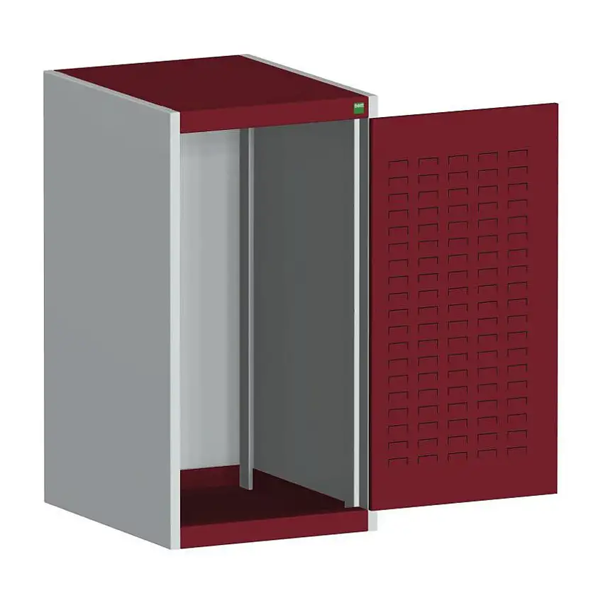 bott CUBIO SMLF-5610 CUPBOARD HOUSING WITH LOUVRE DOOR-LIGHT GREY/RED