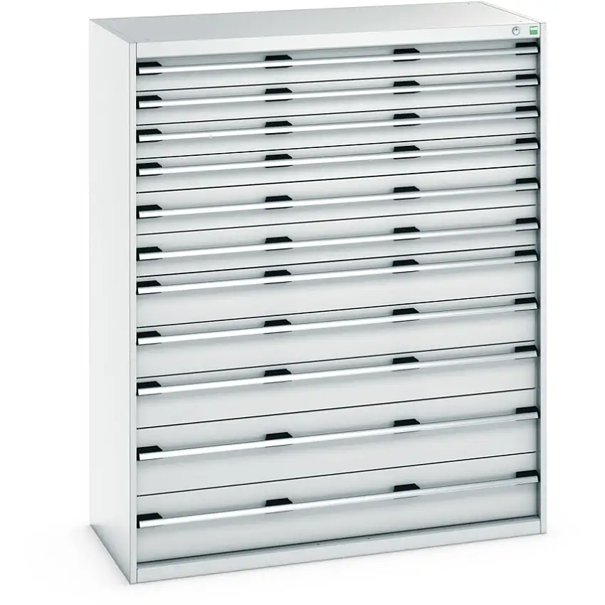 bott CUBIO DRAWER CABINET 1300X650X1600H 11 DRAWER RAL7035