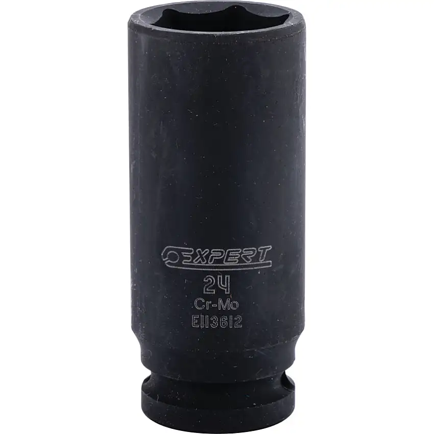 Facom 1/2in. Drive, Deep Impact Socket, 24mm, Metric