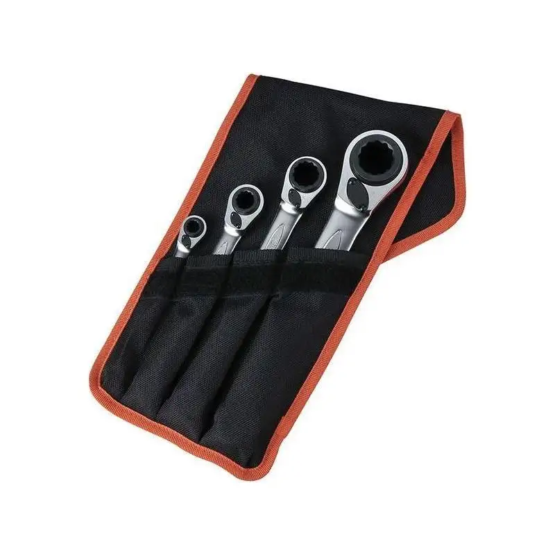 Bahco S4RM Series Reversible Ratchet Spanner Set, 4 Piece
