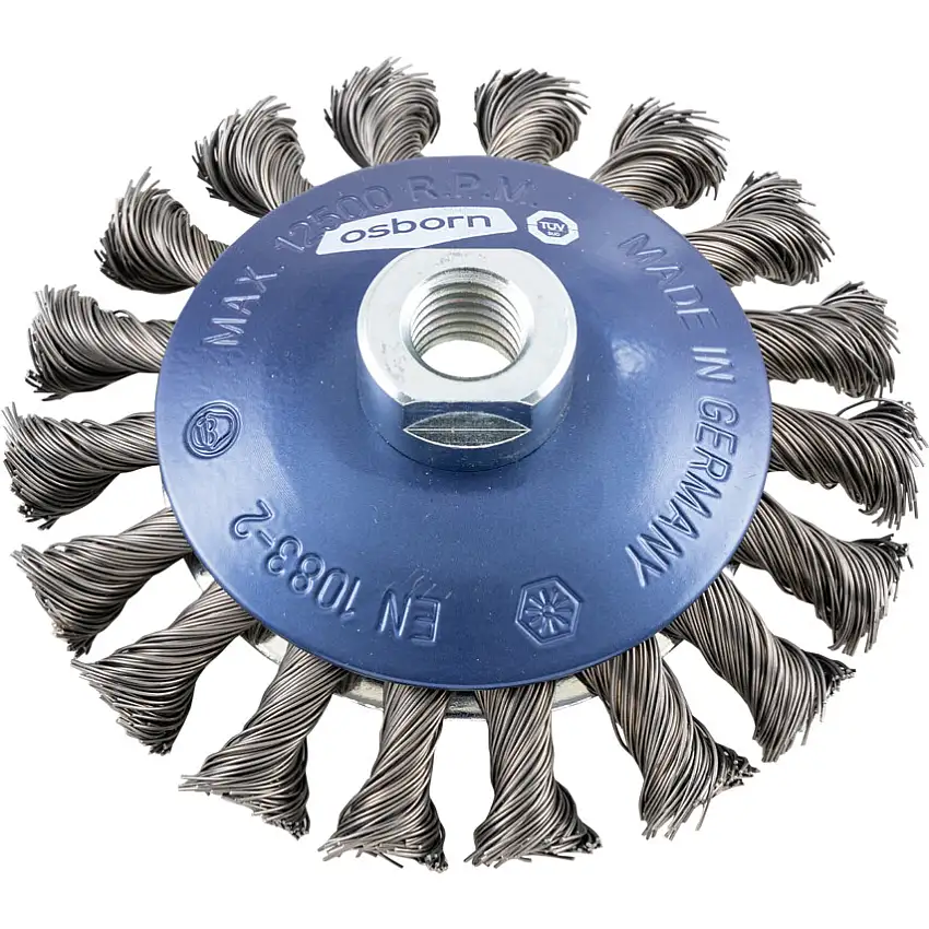 Osborn Polishing 0802-632151 115mm BEVEL STEEL WIRE BRUSH