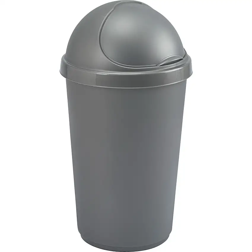 Whitefurze H33BB2 Bullet Grey Waste Bin - 25 Litre