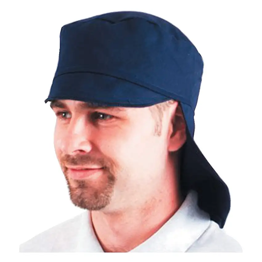 (Unbranded) Flame Retardant Legionnaires Cap, Navy Blue, Cotton, One Size