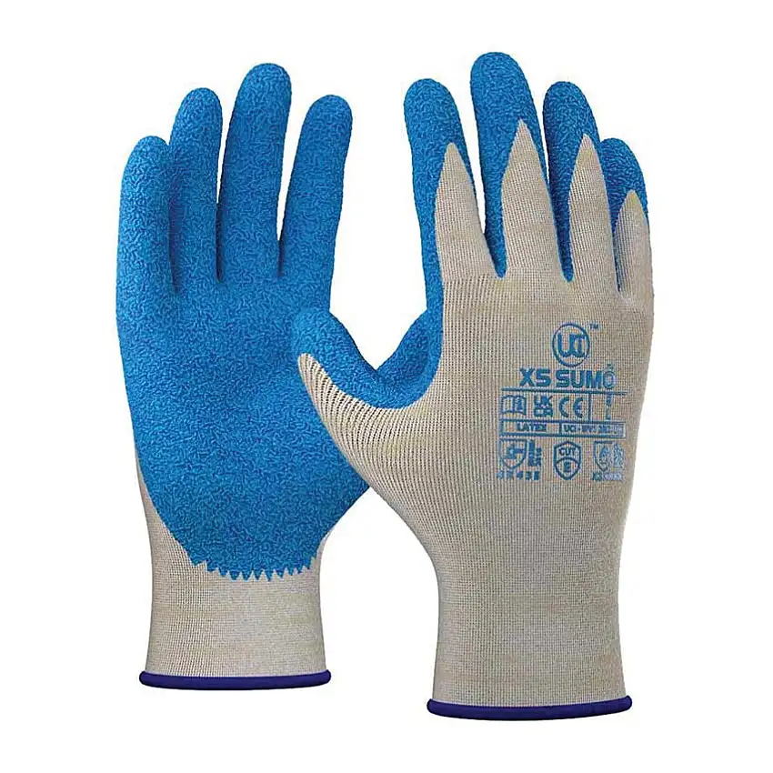 Ultimate Industrial Sumo X5, Cut Resistant Gloves, Blue/Grey, Size 8