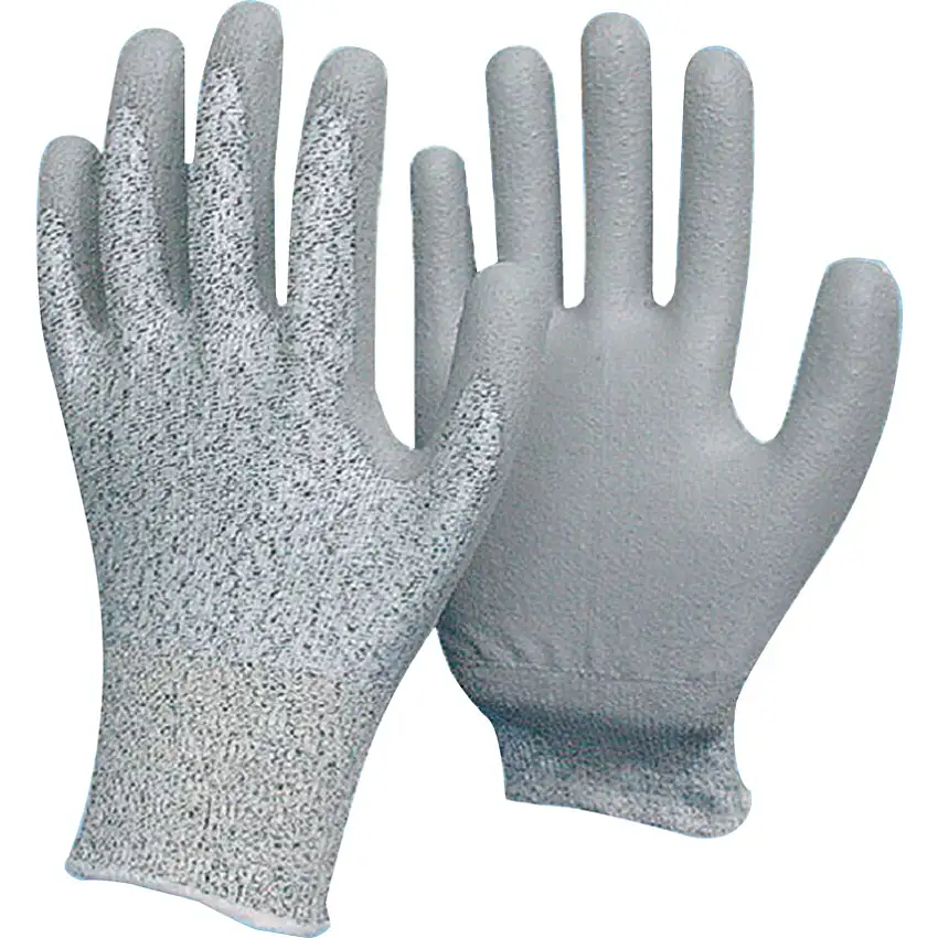 Tornado Gloves Electroflex Advance, Cut Resistant Gloves, Grey, Polyurethane, Palm Coated, Cut C, Size 8