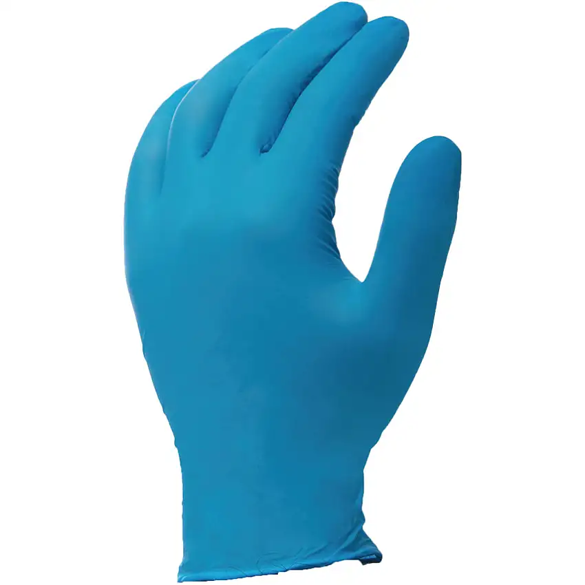 (Unbranded) NITRILE POWDER FREE GLOVES LARGE BLUE 100 GLOVES