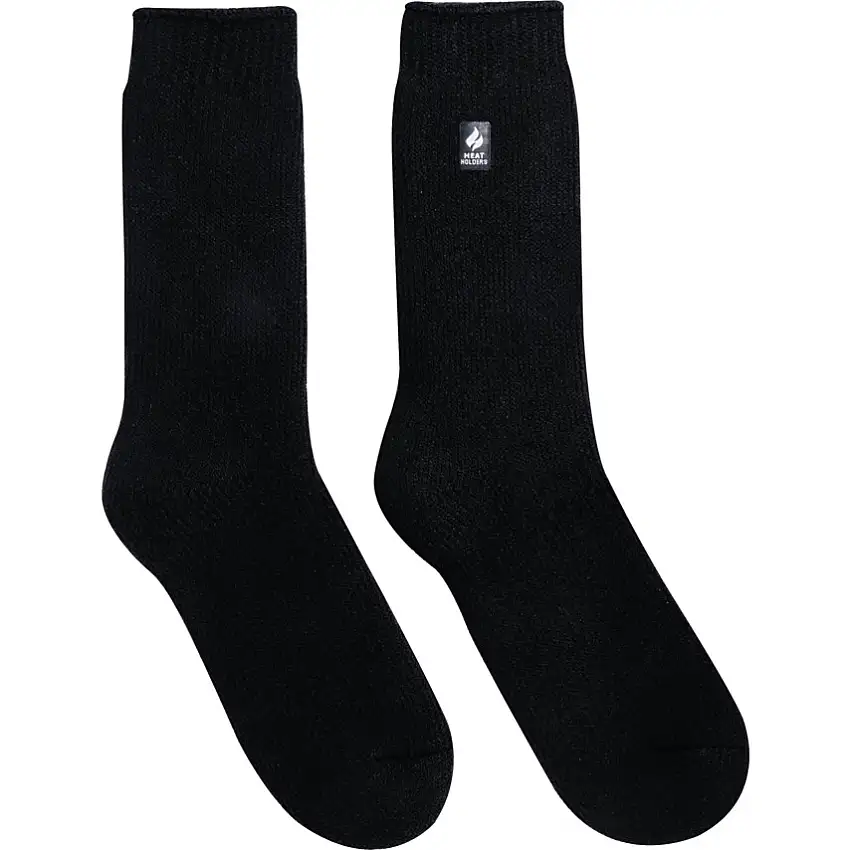 (Unbranded) Thermal Socks, Men, Black, Acrylic/Elastane/Polyamide/Polyester, Size 12-14