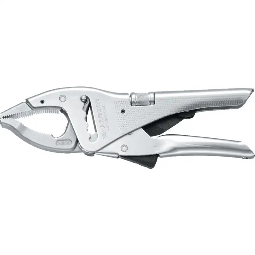 Facom Self Grip Pliers, Long Nose, Metal, 250mm