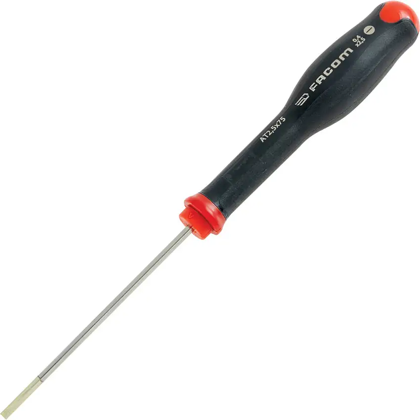 Facom Standard Screwdriver Slotted 2.5mm x 75mm