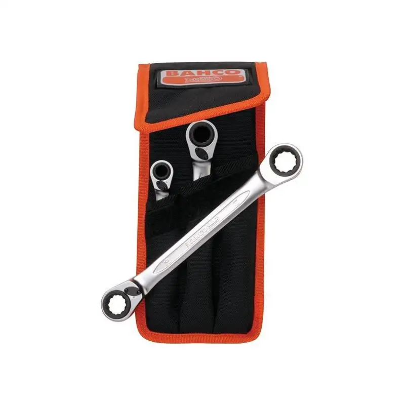 Bahco S4RM Series Reversible Ratchet Spanner Set, 3 Piece