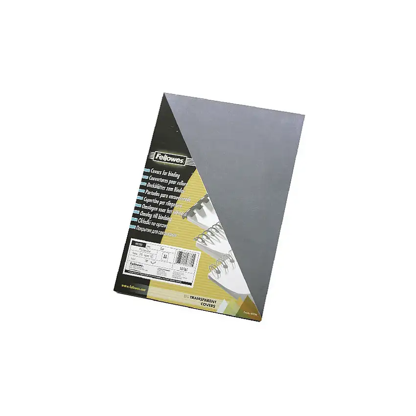 Fellowes 5376001 PLASTIC COVER 150MIC CLR(PK-100)