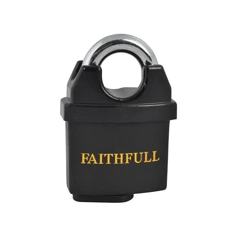 Faithfull PVC Coated Brass Padlock 50mm