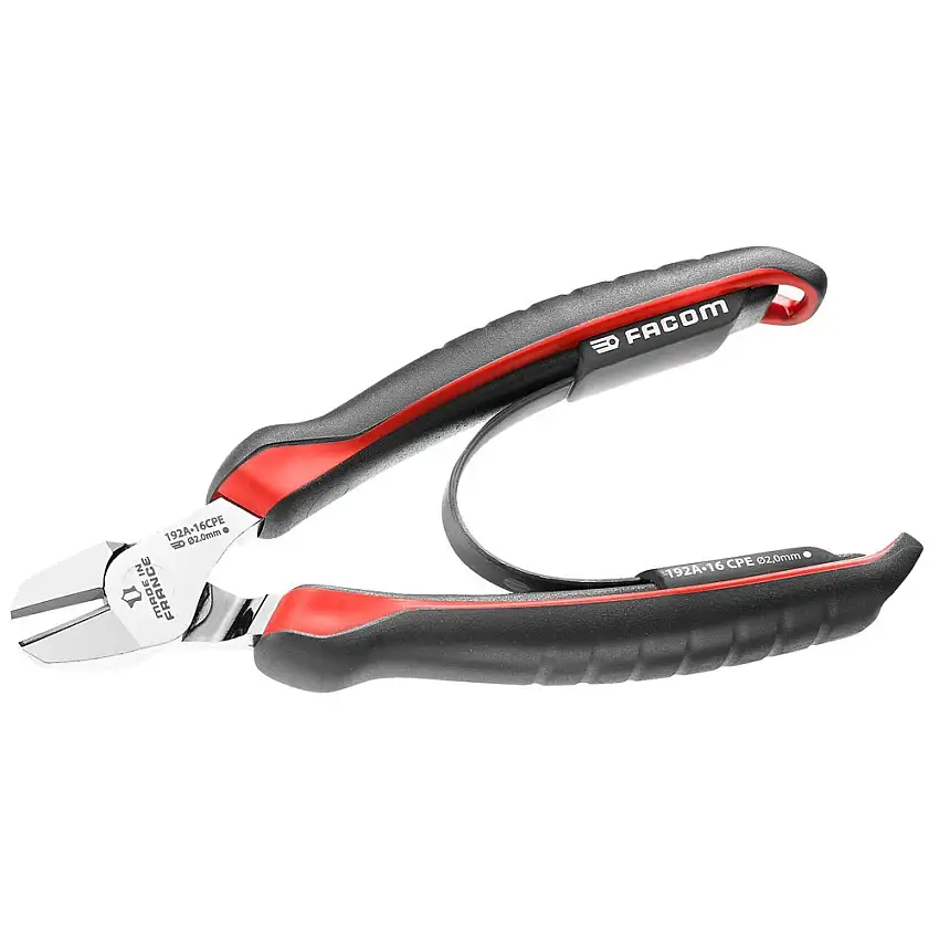 Facom 160mm Black/Red High-Performance Diagonal Cutter