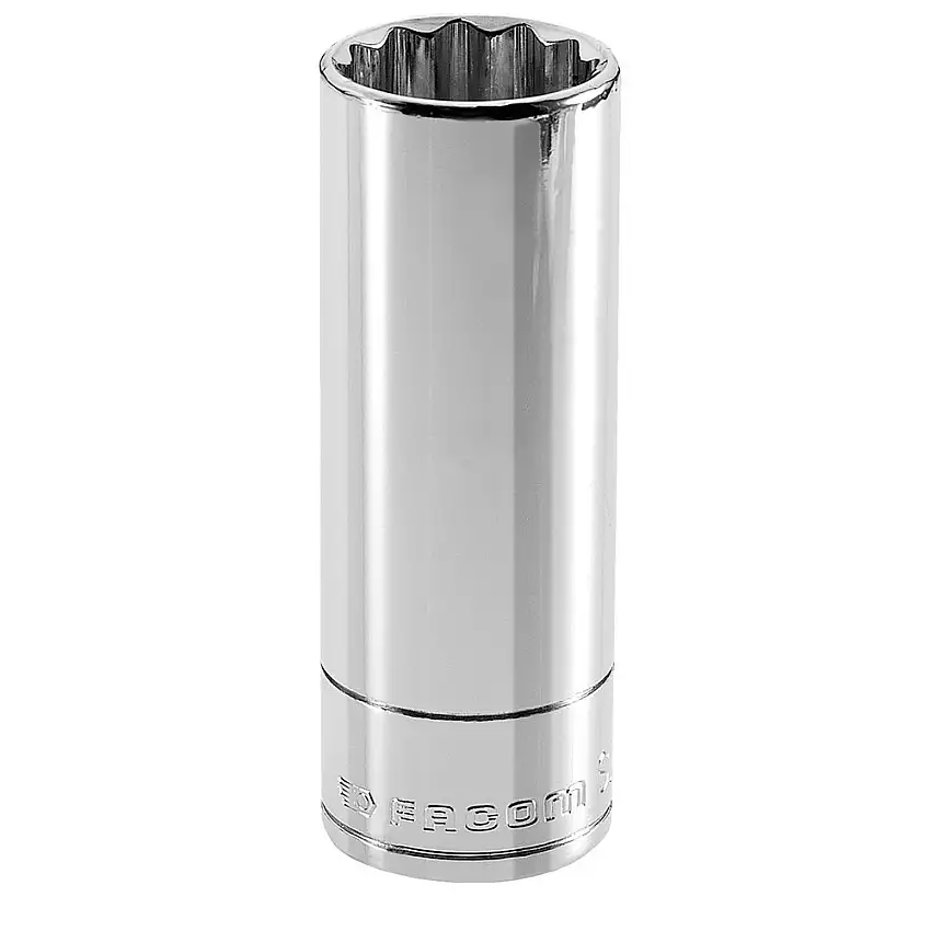 Facom 1/2in x 13mm 12-Point Hex Long-Reach Socket