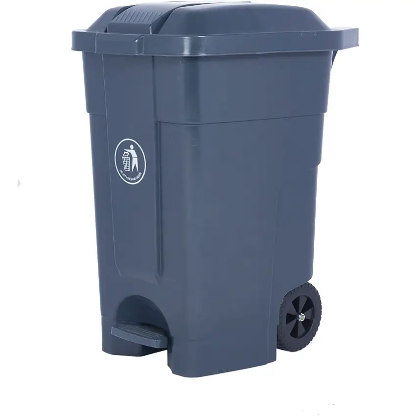 GPC 70 Litre Wheeled Pedal Bin - LWB70Y - Dark Grey
