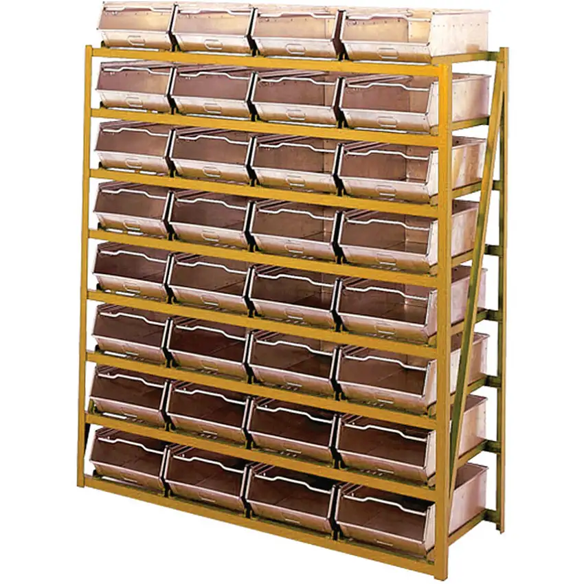 GPC YELLOW RACK UNIT - 305DX1350WX8 SHELVES - TO SUIT SB004 BINS