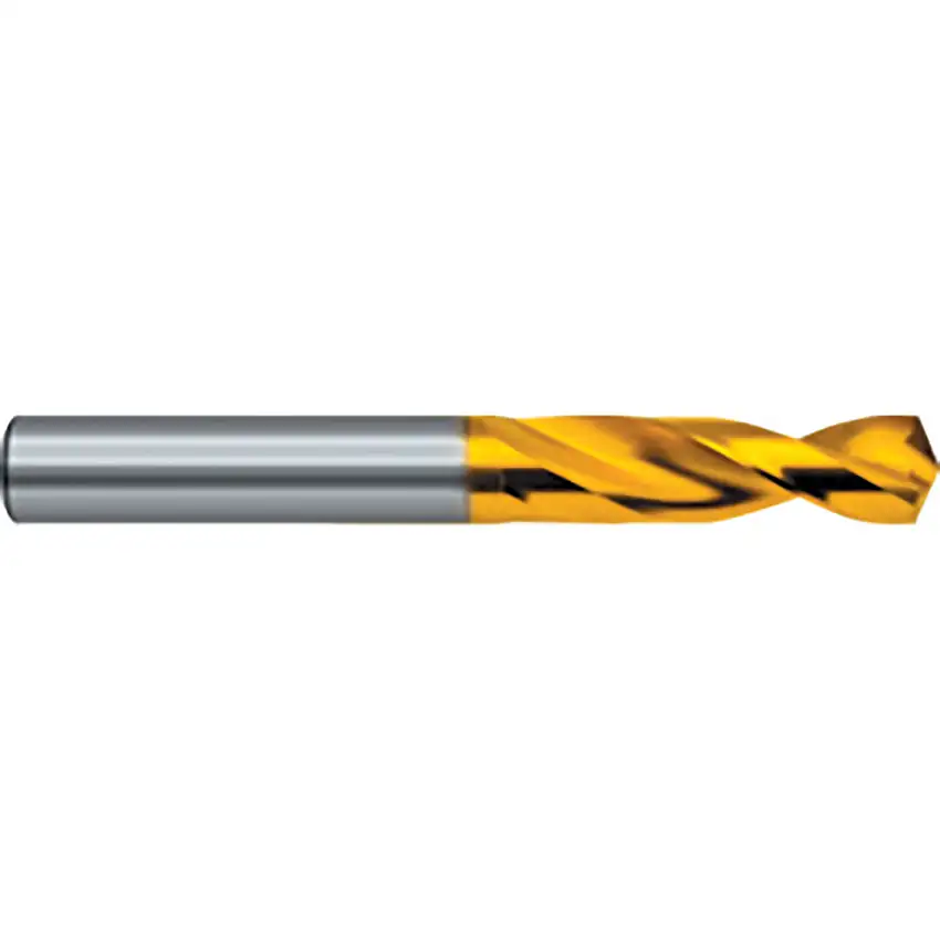 Guhring 1228, Stub Drill, 6.9mm, Cobalt High Speed Steel, TiN