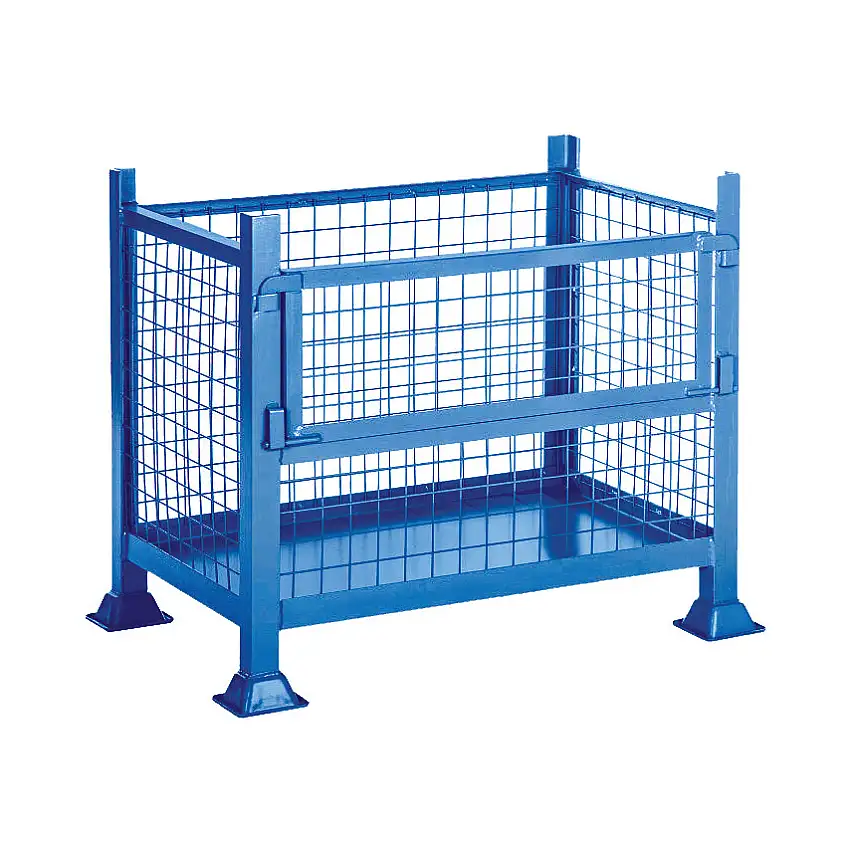 GPC BLUE STACKABLE HALF DROP PALLET -610X610X455 - 1000KG