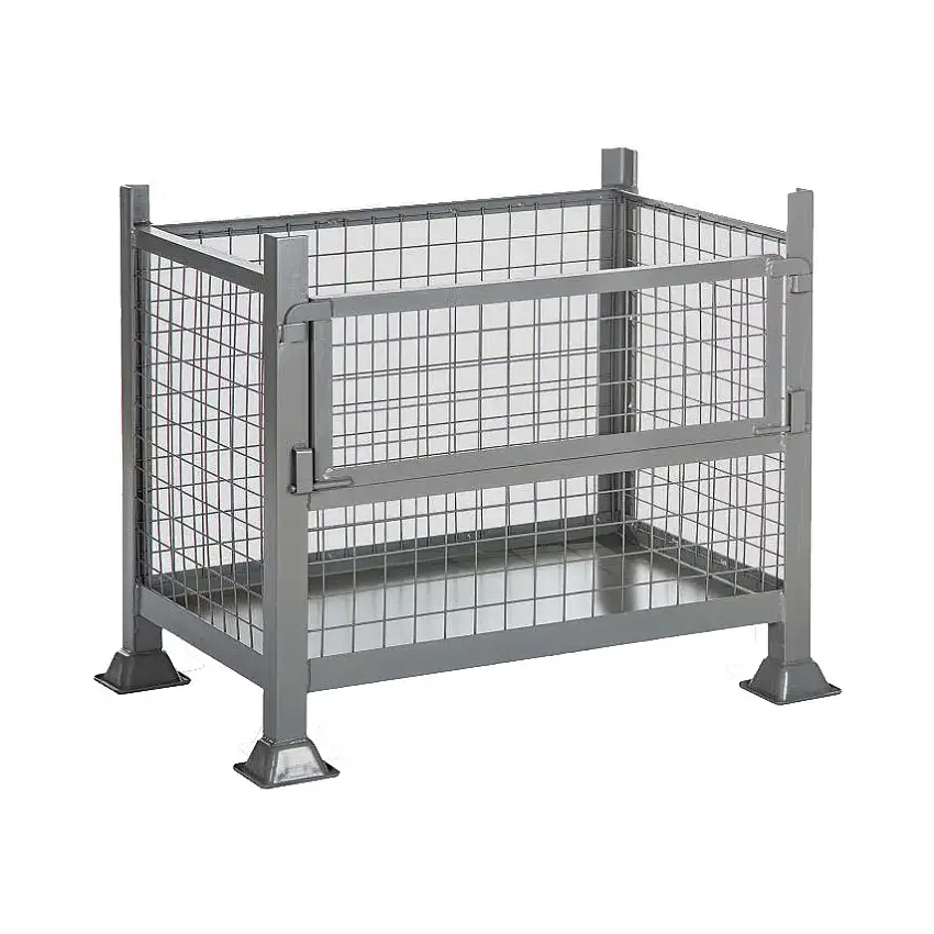 GPC GREY STACKABLE HALF DROP PALLET -915X610X610 - 500KG