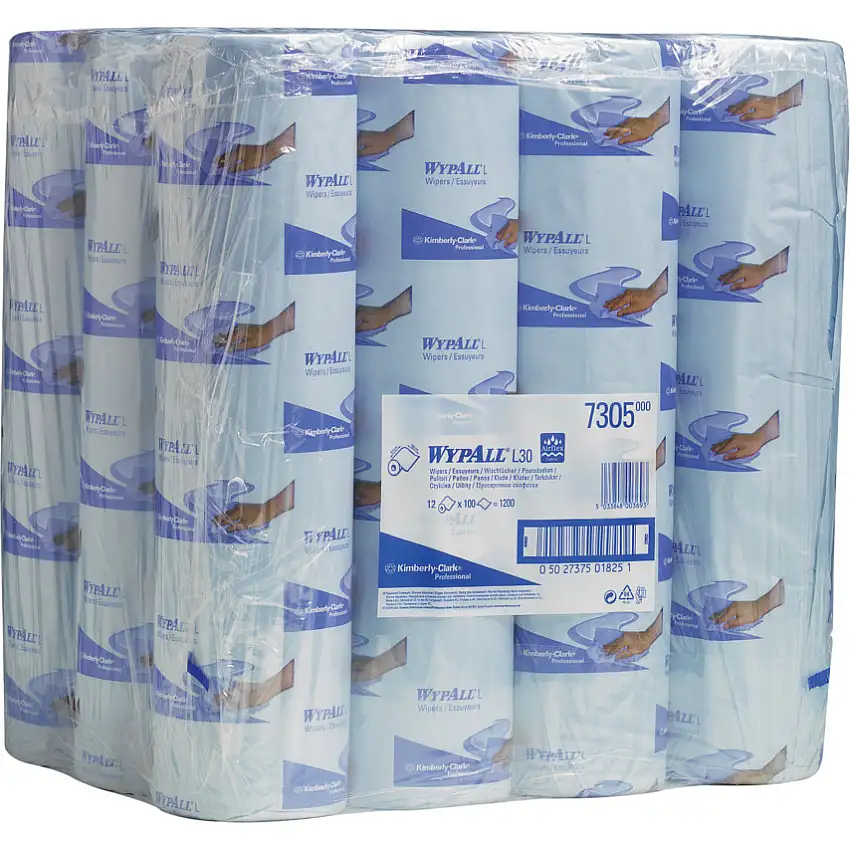 Wypall 7305 WYPALL L30 WIPER SMALL ROLL BLUE (SINGLE)