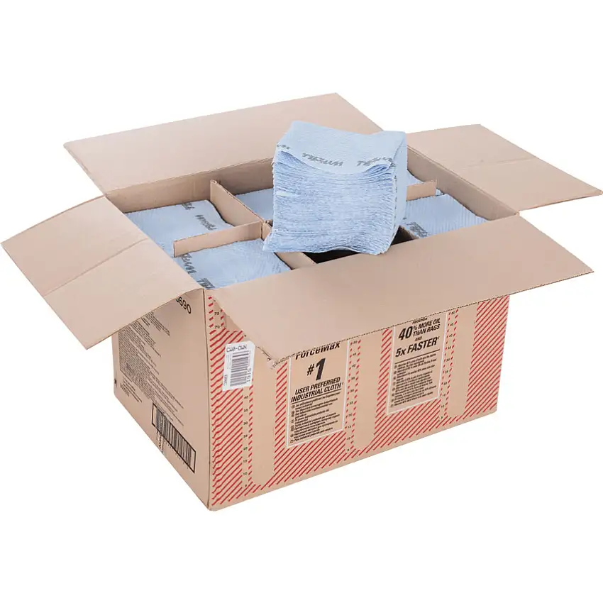 Wypall ForceMax Industrial Cloths, Grey, Folded, Wiper Cloths, 1 Ply, 1 Roll