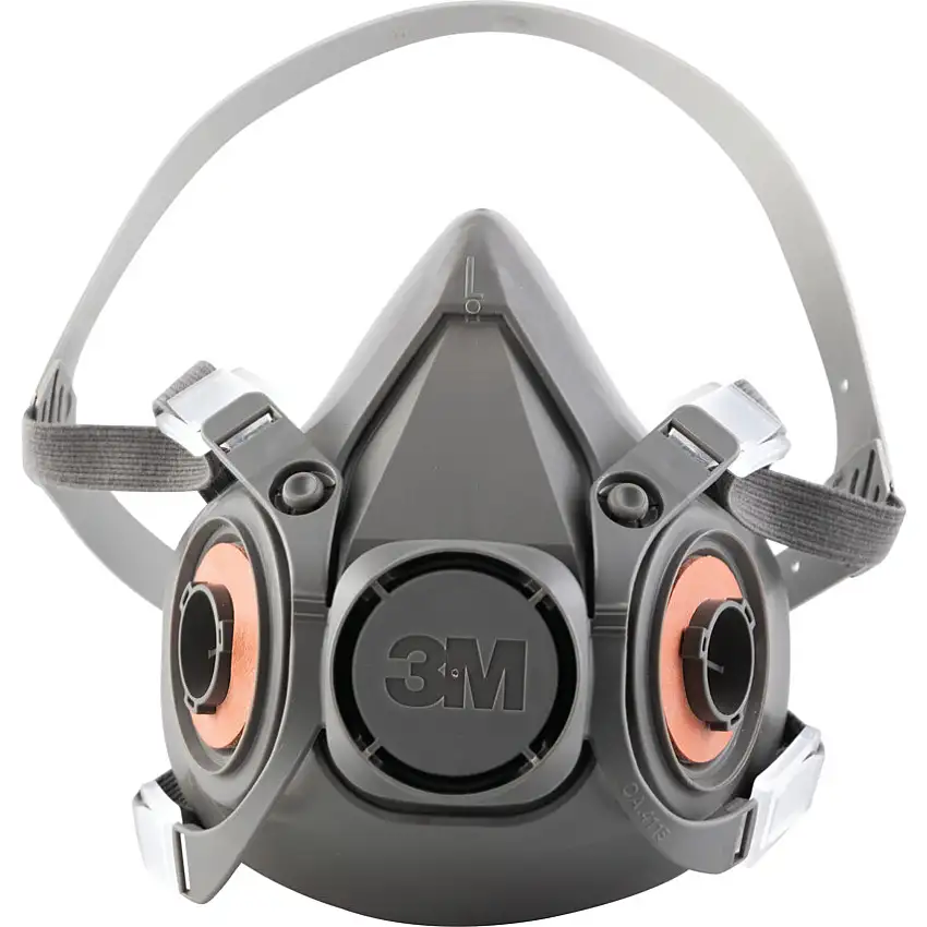 3M 6200M Medium Reusable Half Face Respirator Mask 6000 Series, Low Maintenance
