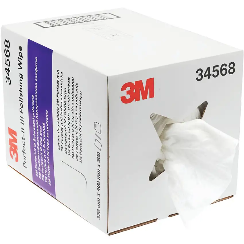 3M III POLISHING WIPE, 34568, 320MMX 400MM, 1 CARTON PER CASE