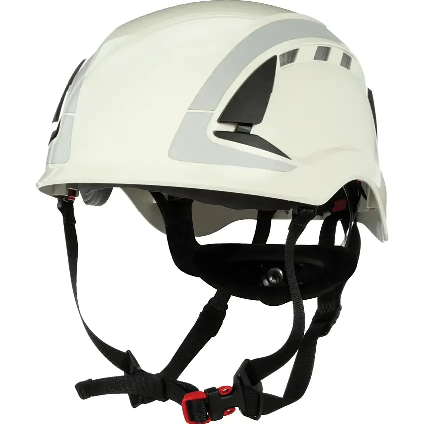 3M SecureFit™ X5000 Safety Helmet, Vented, Reflective, CE, White, X5001V-CE