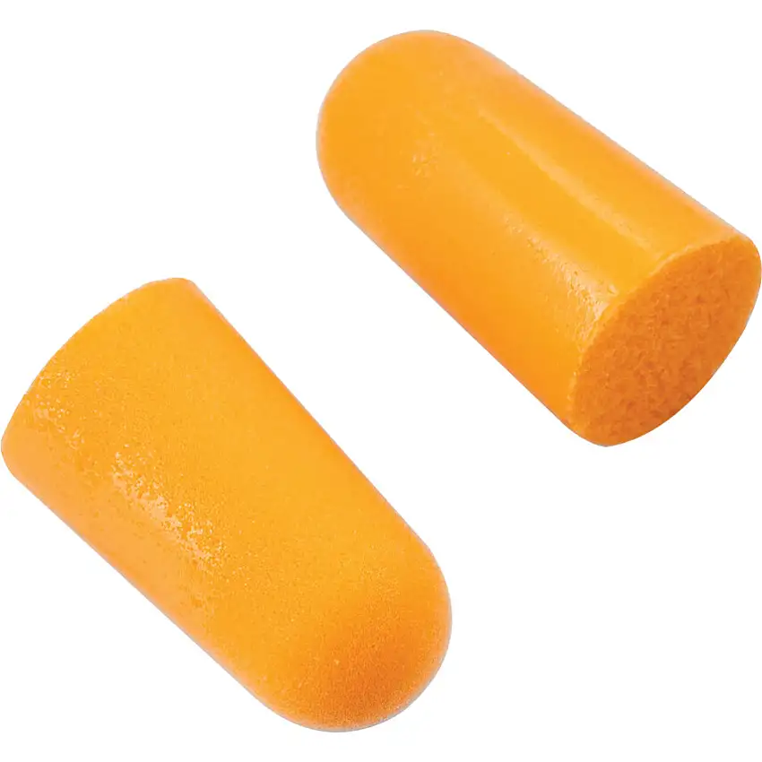 3M Disposable Ear Plugs, Uncorded, Not Detectable, Bullet Plug Shape, 37dB, Orange, PU, Pack of 200 Pairs