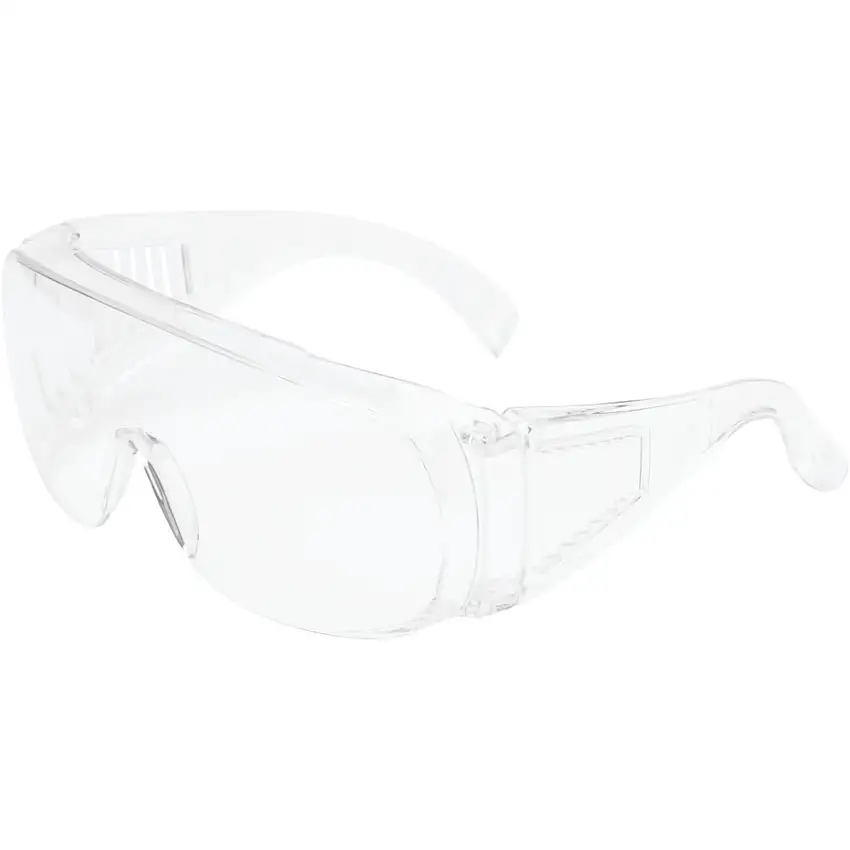 3M Safety Glasses, Clear Lens, Clear Frame, Scratch-resistant