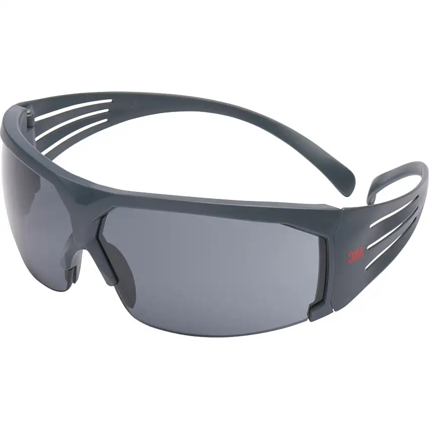 3M SecureFit, Safety Glasses, Grey Lens, Half-Frame, Black Frame, Anti-Fog/High Temperature Resistant/Impact-resistant/Scratch-resistant/Sun Glare/UV-resistant