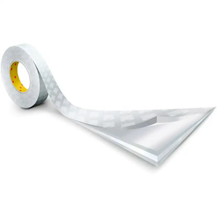 3M 9448A Double Sided Tape, Polyester, White, 1200mm x 50m