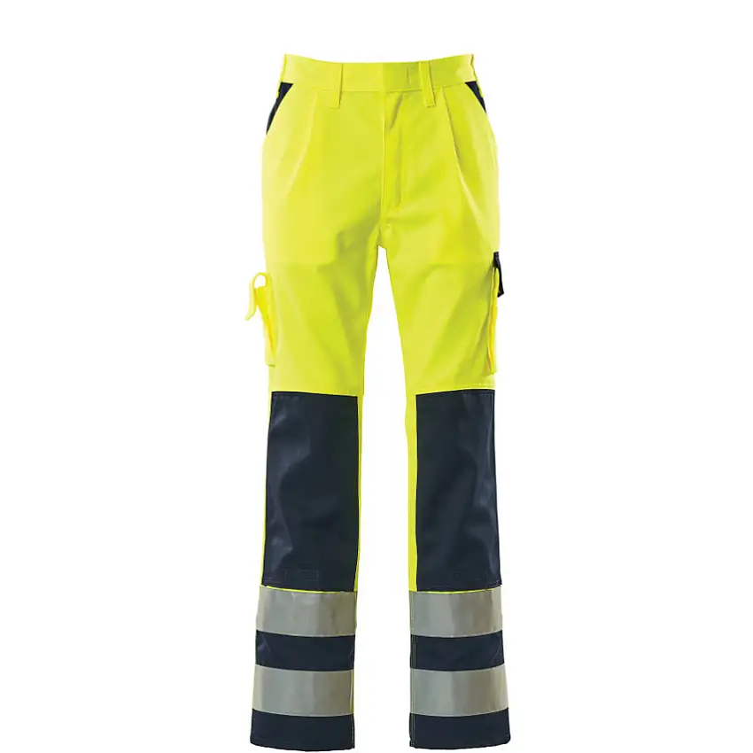 Mascot OLINDA TROUSERS WITH KNEEPAD POCKETS HI-VIS YELLOW/NAVY (L30W33.5)