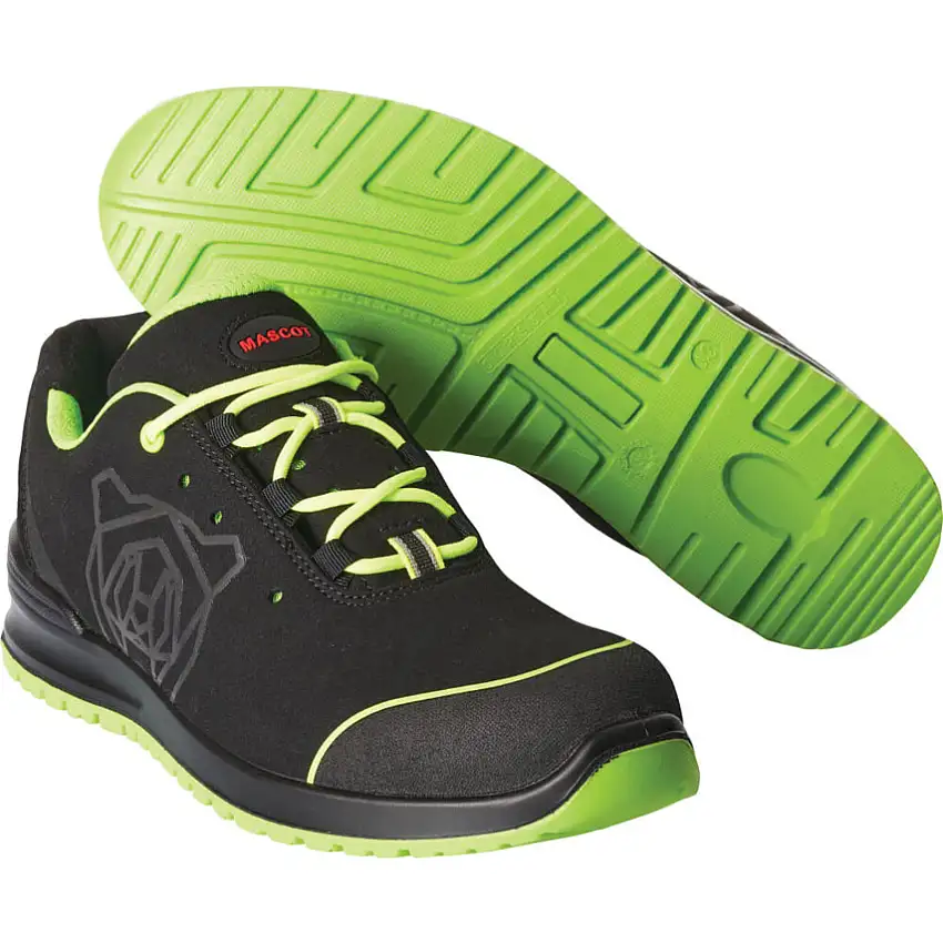 Mascot SAFETY SHOE BLACK/LIME GREEN (4)