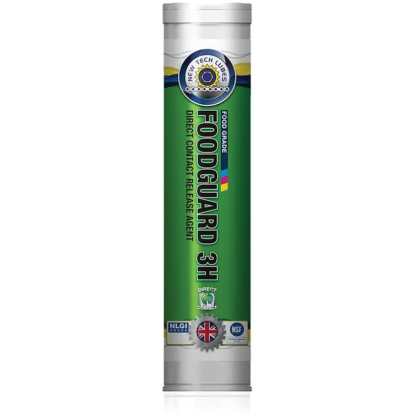 New Tech Lubes Food Guard 3H, Direct Contact Grease, Food Safe, 400ml, Cartridge