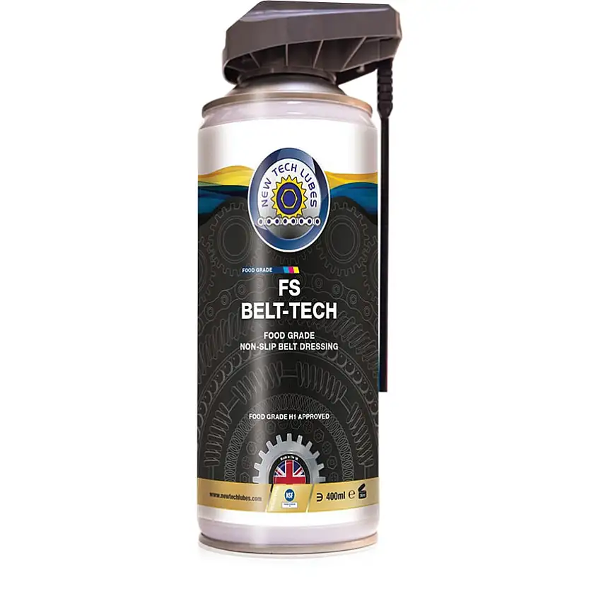 New Tech Lubes FS Belt Tech, Belt Lubricant, Food Safe, 400ml, Aerosol