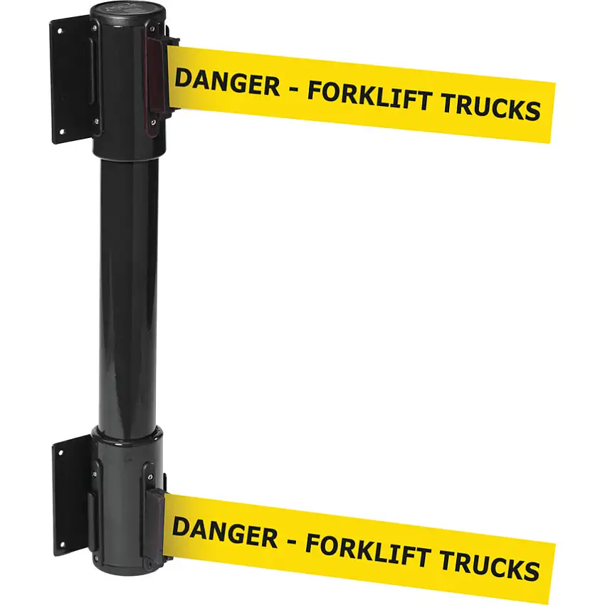 Obex YEL WALL MOUNTED TWIN BELT BARR-DANGER-FORKLIFT TRUCKS MESS-4.6M